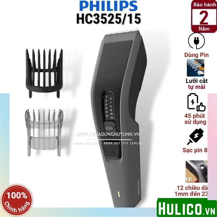 Tông đơ cắt tóc không dây Philips HC3525/15 - Hàng chính hãng