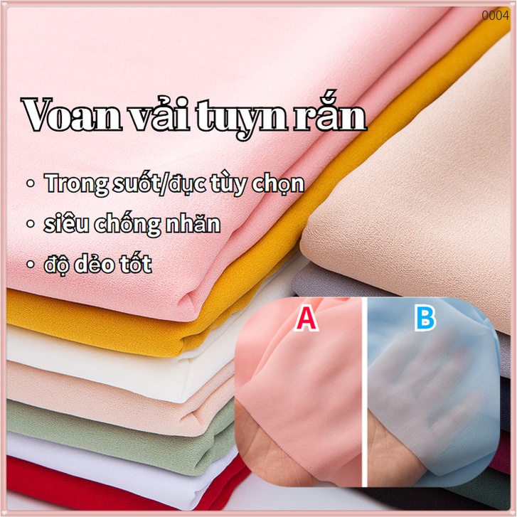 Vải Voan Chất Lượng Cao Thời Trang Dùng May Đầm Thủ Công DIY