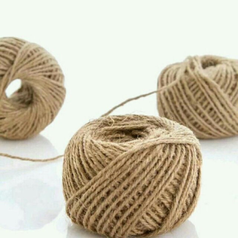Dây thừng trang trí 10m dây gai trang trí, nguyên liệu làm đồ Handmade
