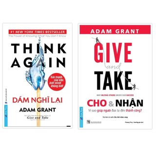Sách combo dám nghĩ lại + cho & nhận - first news - bản quyền