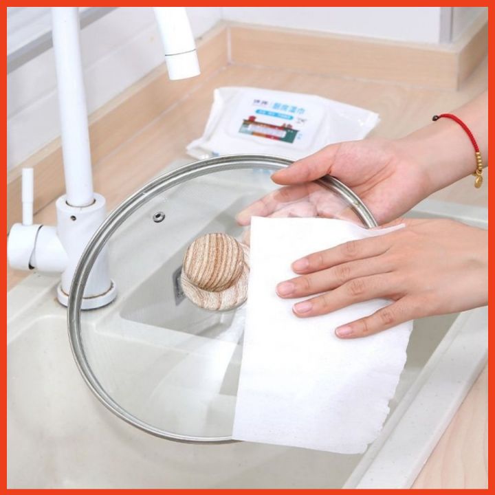 Khăn ướt tẩy dầu mỡ đa năng, lau giày, lau bếp, lau vật dụng - Khăn lau bếp chuyên dụng dùng 1 lần, an toàn cho da