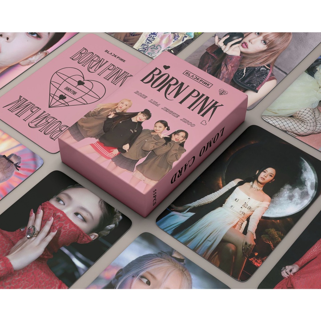 Blackpink album born pink world tour shut down photocard pink venom & - ảnh sản phẩm 1