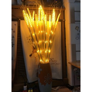 COMBO 10 CÂY BÔNG LÚA ĐÈN LED - THẦN TÀI - MAY MẮN