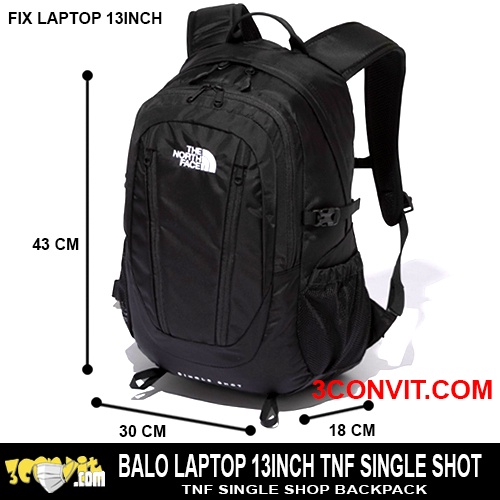 Balo thời trang laptop 13INCH TNF Single Shot