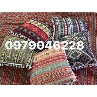 Gối thổ Cẩm tua rua siêu xinh