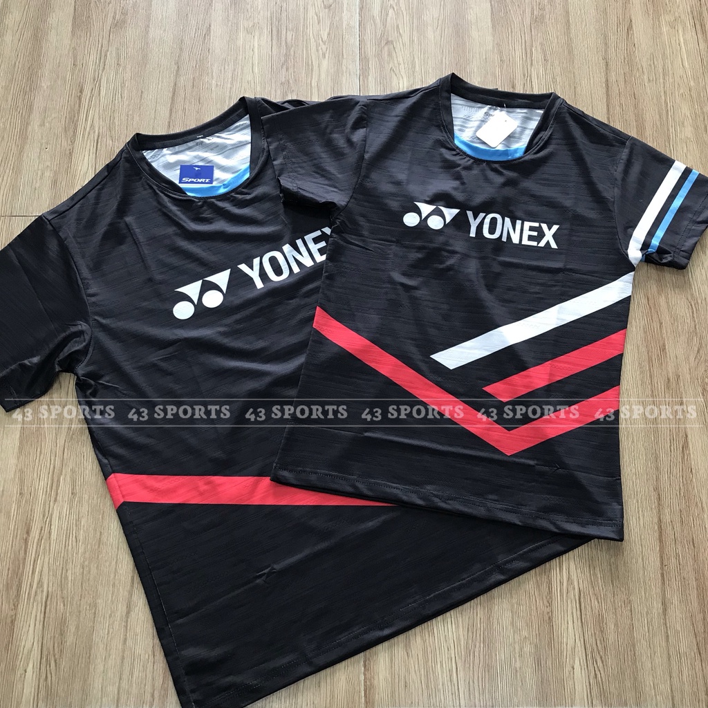 ÁO THỂ THAO YONEX NAM NỮ AT2201 ĐEN, ÁO CẦU LÔNG YONEX NAM NỮ AT2201 ĐEN