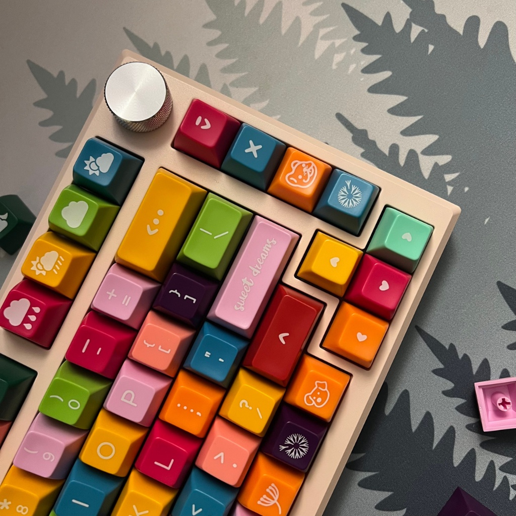 Bộ keycap SA Dandelion ABS tráng men tặng kèm novel | Nút bàn phím cơ | Profile SA