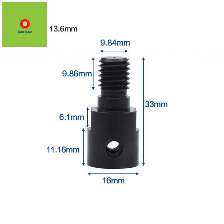 Khớp nối trục đĩa cắt,mài lỗ 5mm,6mm,8mm,10mm.12mm,14mm đầu trục nối đầu chuyển kẹp lưỡi cưa ,cắt