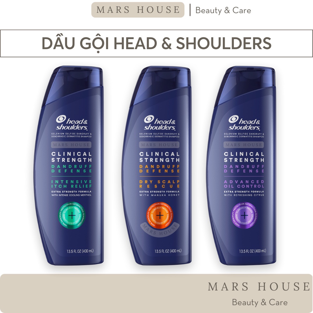 Dầu gội Head and Shoulders Clinical Strength 400ml