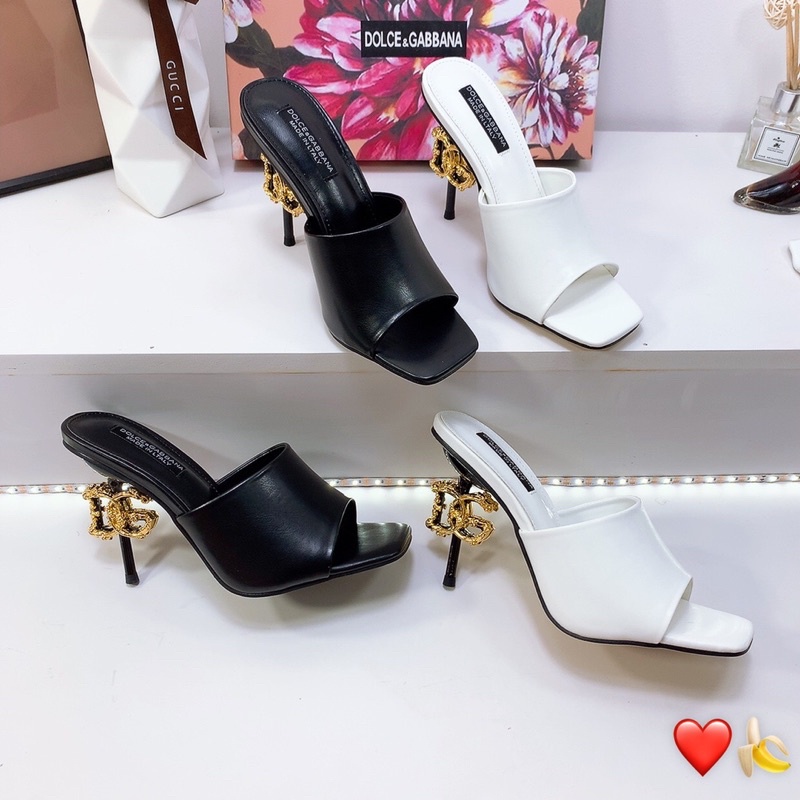 Guốc d&g gót cách điệu super fullbox