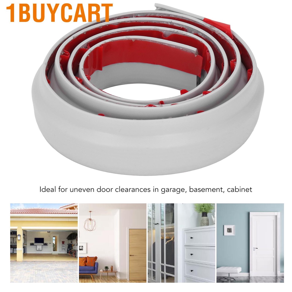 1buycart 2PCS Door Bottom Sealing Strips Insulation Weather Soundproof Self Adhesive Strip