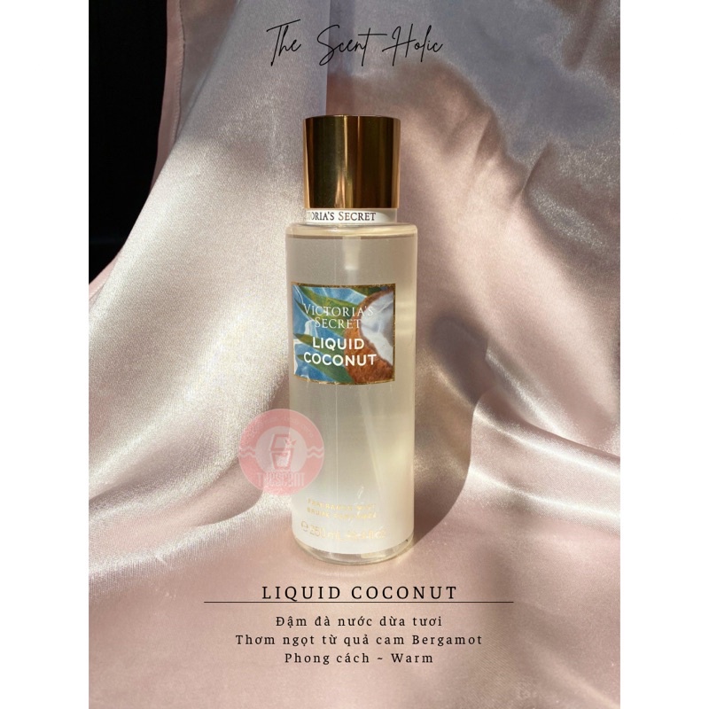 LIQUID COCONUT - Xịt thơm cơ thể Victoria’s Secret - Alluring Waters - Fullsize