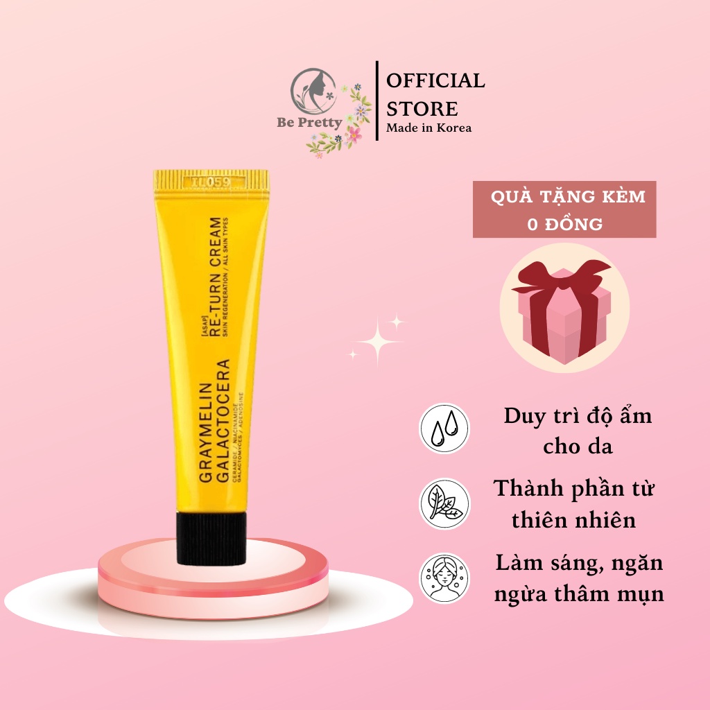 Kem dưỡng cải thiện nếp nhăn và chống lão hoá 𝗚𝗿𝗮𝘆𝗺𝗲𝗹𝗶𝗻 𝗚𝗮𝗹𝗮𝗰𝘁𝗼𝗰𝗲𝗿𝗮 𝗥𝗲-𝘁𝘂𝗿𝗻 𝗖𝗿𝗲𝗮𝗺