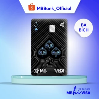 [E-voucher & Dịch vụ] DV Phát hành thẻ MB Hi Visa Collection - Mẫu Ba Bích