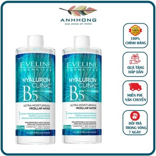 Nước Tẩy Trang Eveline Hyaluron Clinic B5 Ultra Moisturising Micellar Water