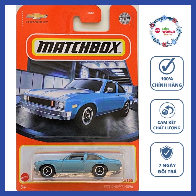 Xe mô hình Matchbox 1979 Chevy Nova GVX20.