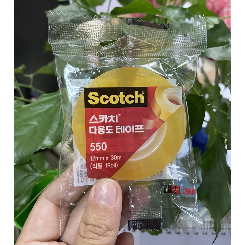 Băng keo trong suốt 3M Hàn Quốc 550R-12