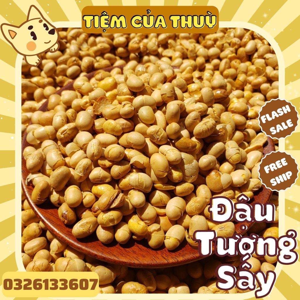 500G Đậu Tương - Đậu Nành Sấy Giòn Nguyên Vị Thơm Ngon, đồ ăn vặt