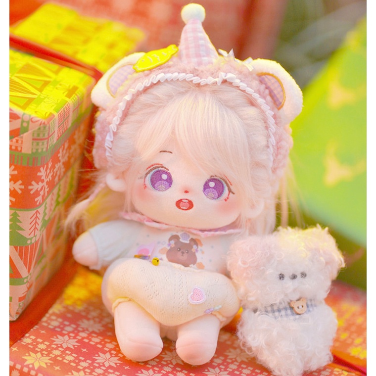 Búp bê không thuộc tính tóc tơ Neon 20cm