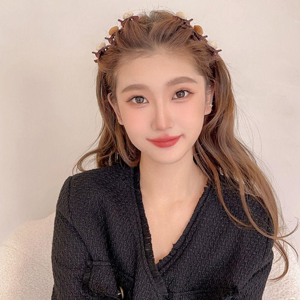 Kẹp Tóc Có Răng Mỏ Vịt Bằng Nhung Phong Cách Hàn Quốc Cho Nữ