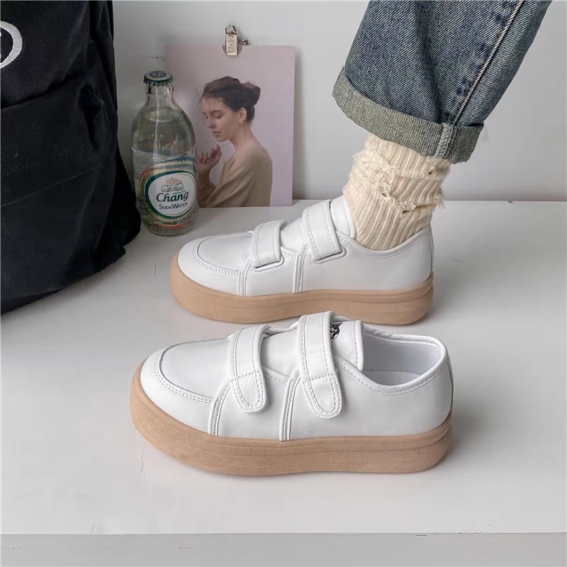 Giày nữ thể thao khoá dán đi học đi chơi G022