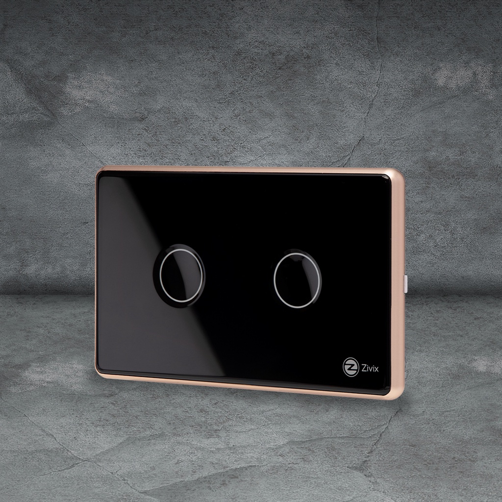 Công tắc thông minh kính lõm Zigbee chính hãng Zivix viền bo cao cấp