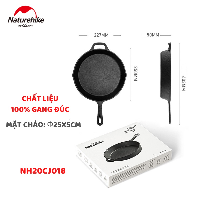CHẢO GANG NẤU ĂN KHI ĐI DÃ NGOẠI CẮM TRẠI NATUREHIKE NH20CJ018