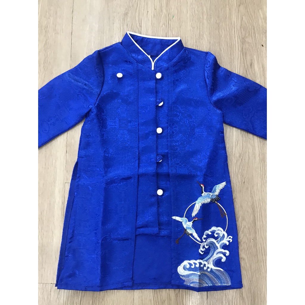 Áo dài thêu Bờm Kids/ áo gile bé trai/ Bộ Gile bé trai size 10-50kg
