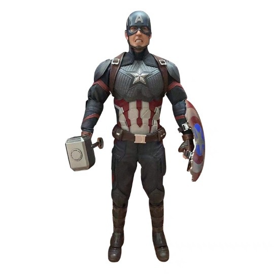 Mô Hình Nhân Vật Captain America Steve Rogers Thunder Hammer Trong Avengers 4 Tỉ Lệ 1 / 6