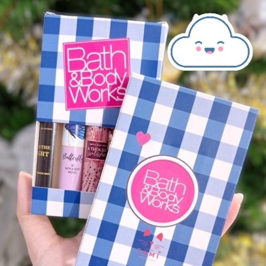 Set 5 ống nước hoa mini Body mist Bath And Body Works & Victoria's Secret LS