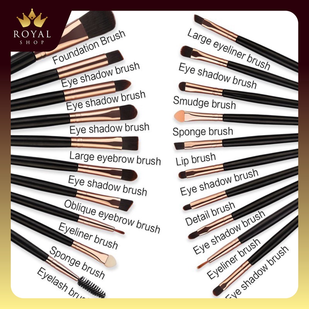 Bộ Cọ Trang Điểm, Chổi Make Up 20 Cây- Bộ 20 Cọ Trang Điểm Đánh Phấn Má Hồng/Kem Che Khuyết Điểm Làm Đẹp