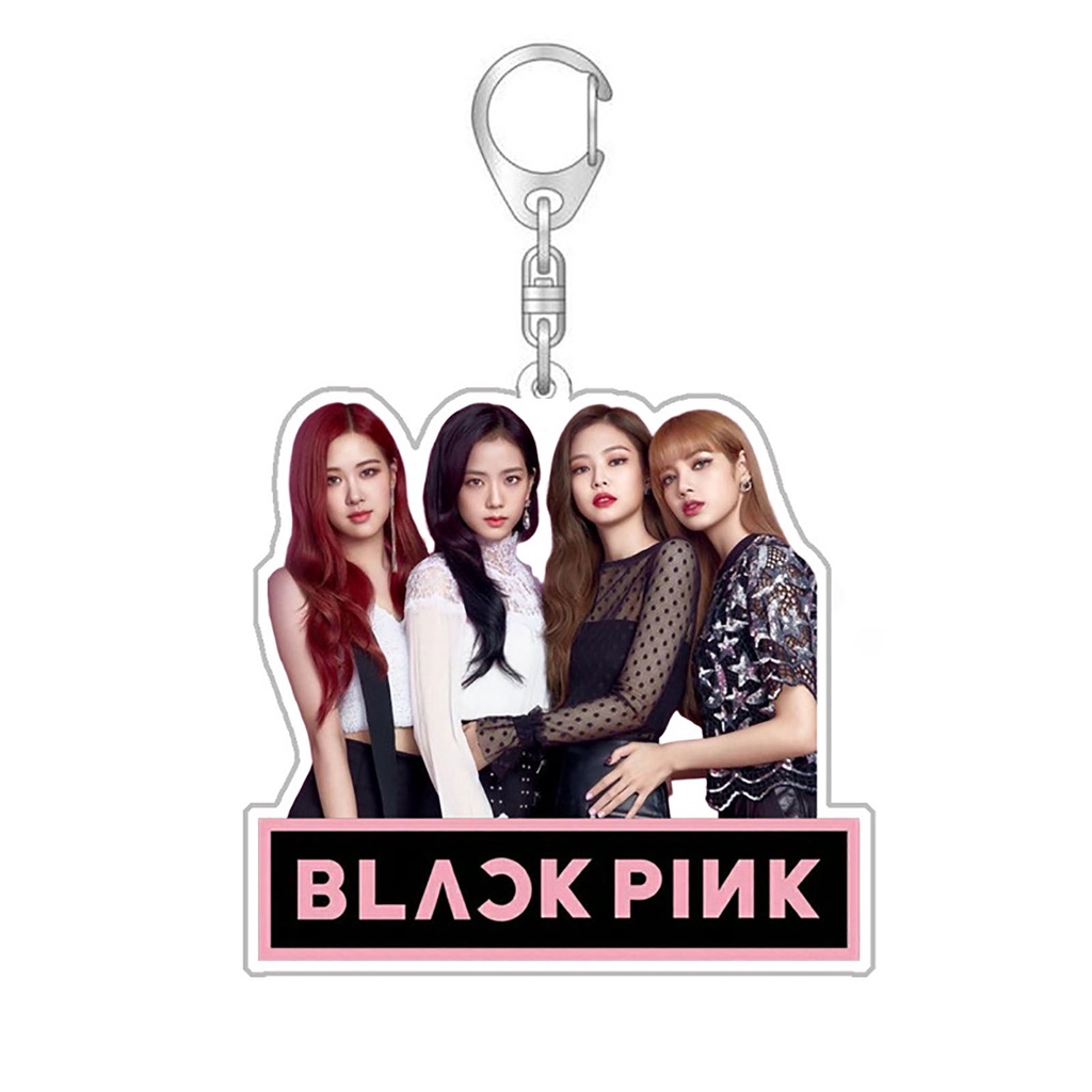 Móc Khóa Hai Mặt In Hình Nhóm Nhạc Blackpink Xinh Xắn