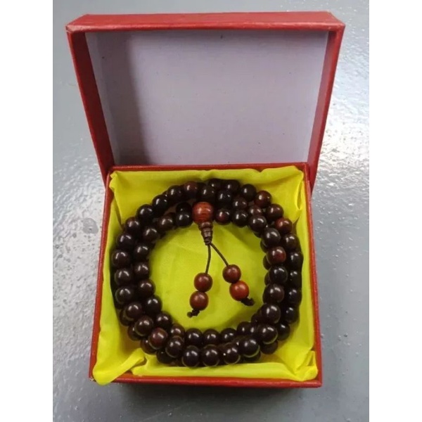 tràng 108 hạt gỗ trắc