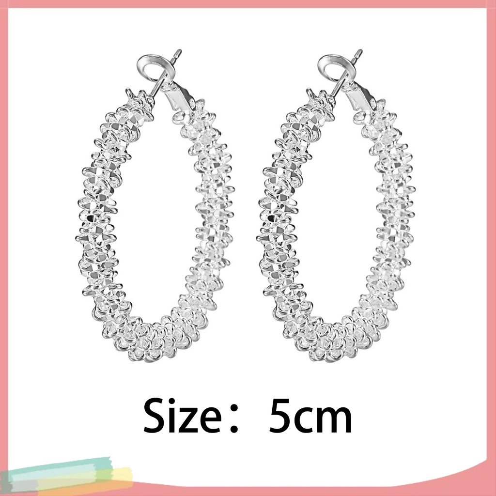 Đôi Khuyên Tai Mạ BạC LấP LáNh ThờI Trang Cho Nữ