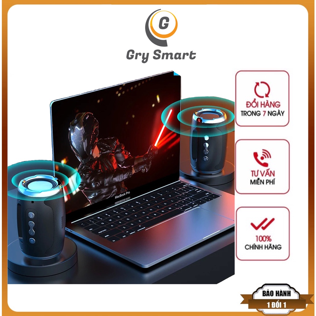 Loa Bluetooth Bass Mạnh S1 Đèn Led RGB Siêu Hot - Loa Mini Nhỏ Gọn Âm Thanh 9D, Hỗ Trợ Thẻ Nhớ, USB, Jack 3.5, Pin Trâu