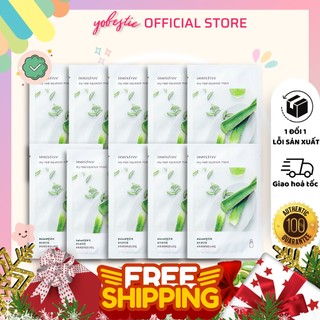Combo 10 mặt nạ nha đam innisfree my real squeeze mask aloe