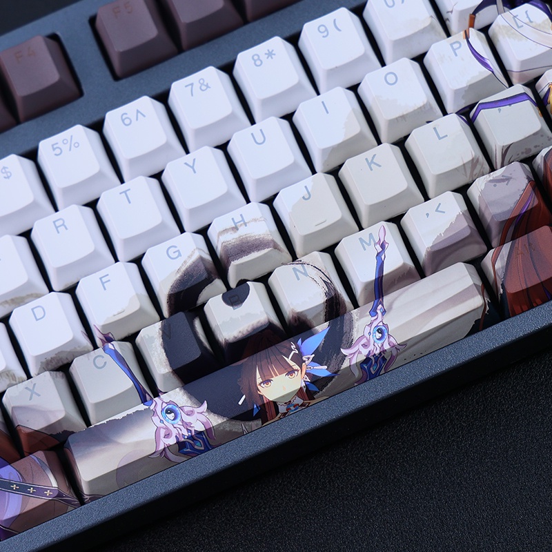 Li Sushang Keycaps Cherry Profile Honkai Impact 3 Anime PBT Nhuộm Phụ Cơ Keycap