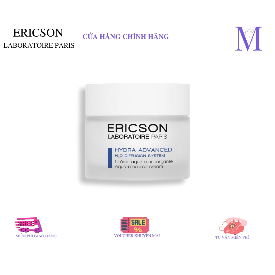 Kem cấp ẩm giữ ẩm bổ sung nước cho da ERICSON LABORATOIRE AQUA RESOURCE CREAM 50ML