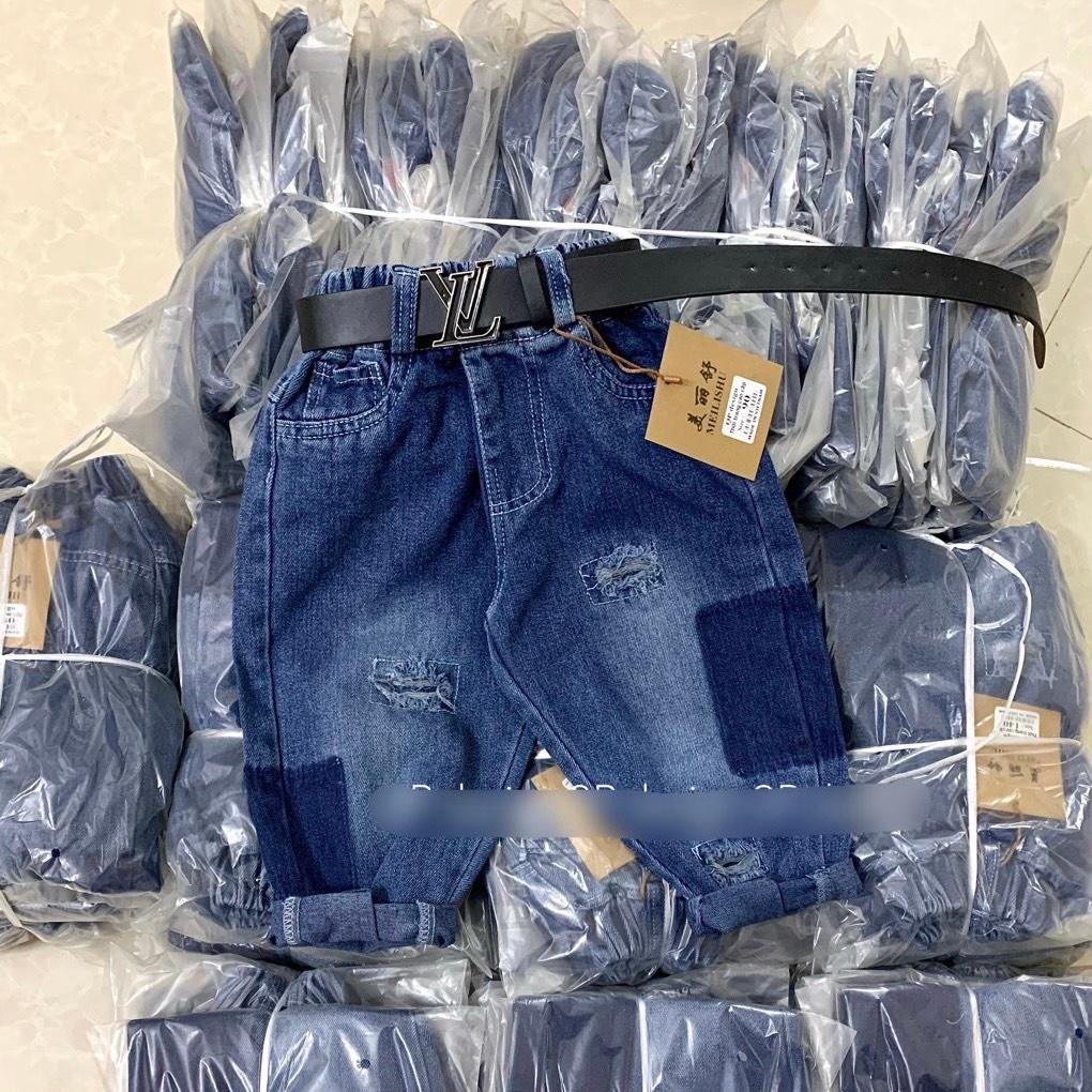 Quần jean xanh việt nam xuất khẩu cho bé 9-24kg