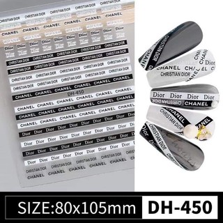 Nail sticker stick dán móng các mẫu Logo thương hiệu - Sài Gòn Nail