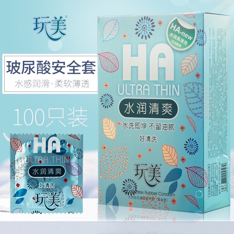 Bao cao su HA Ultrathin Trung Quốc, bao cao su gia đình siêu mỏng nhiều gel kéo dài thời gian