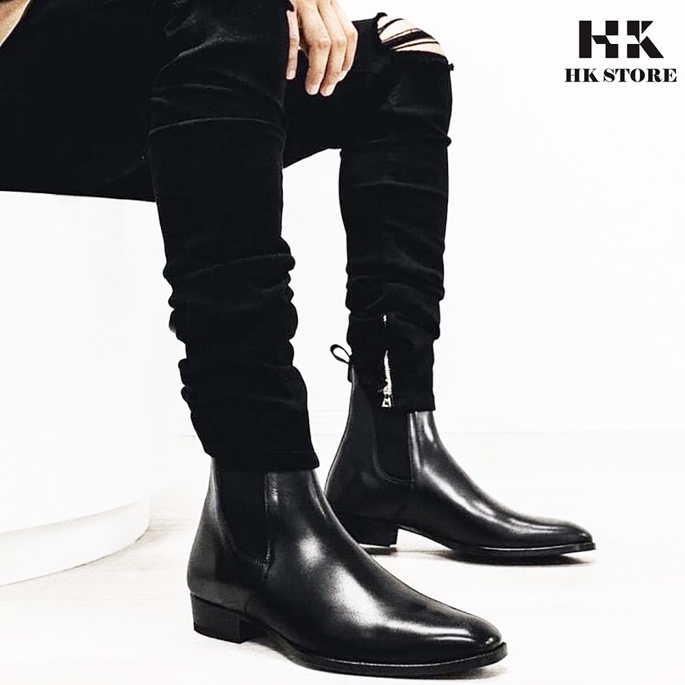 Giày CHELSEA BOOTS hottrend - da bò cao cấp êm mềm dễ đi lại - bảo hành 12 tháng - hàng fullbox chính hãng HK.STORE