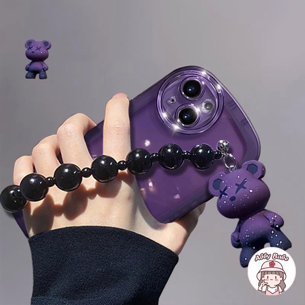 Ốp Điện Thoại TPU Dẻo Màu Gradient Họa Tiết Chú Gấu Dễ Thương Chống Sốc Cho IPhone 14 Pro Max 11 7Plus 13 12 11 Pro Max X XS Max XR