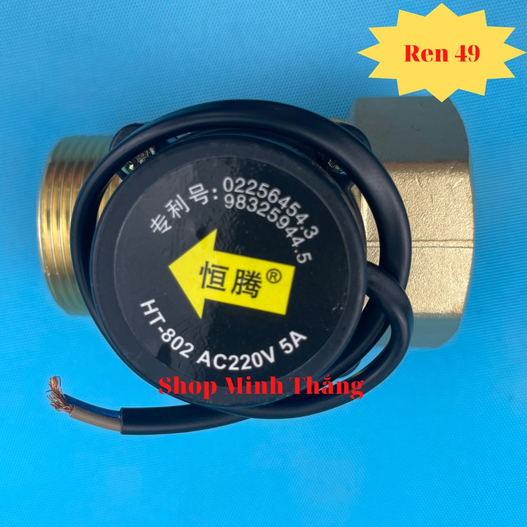Van Điện, Công Tắc, Cảm Biến Dòng Chảy Ren 34, Ren 42, Ren 49, Ren 60 220V