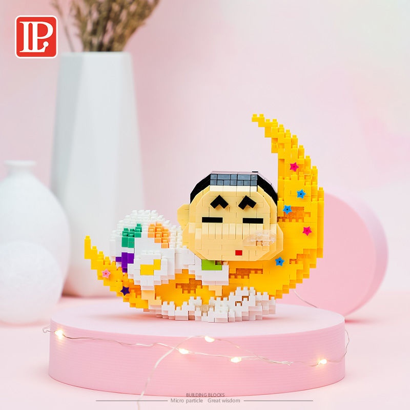 Mô hình lắp ráp Hoạt Hình Crayon Shin đáng yêu Trang Trí Để Bàn