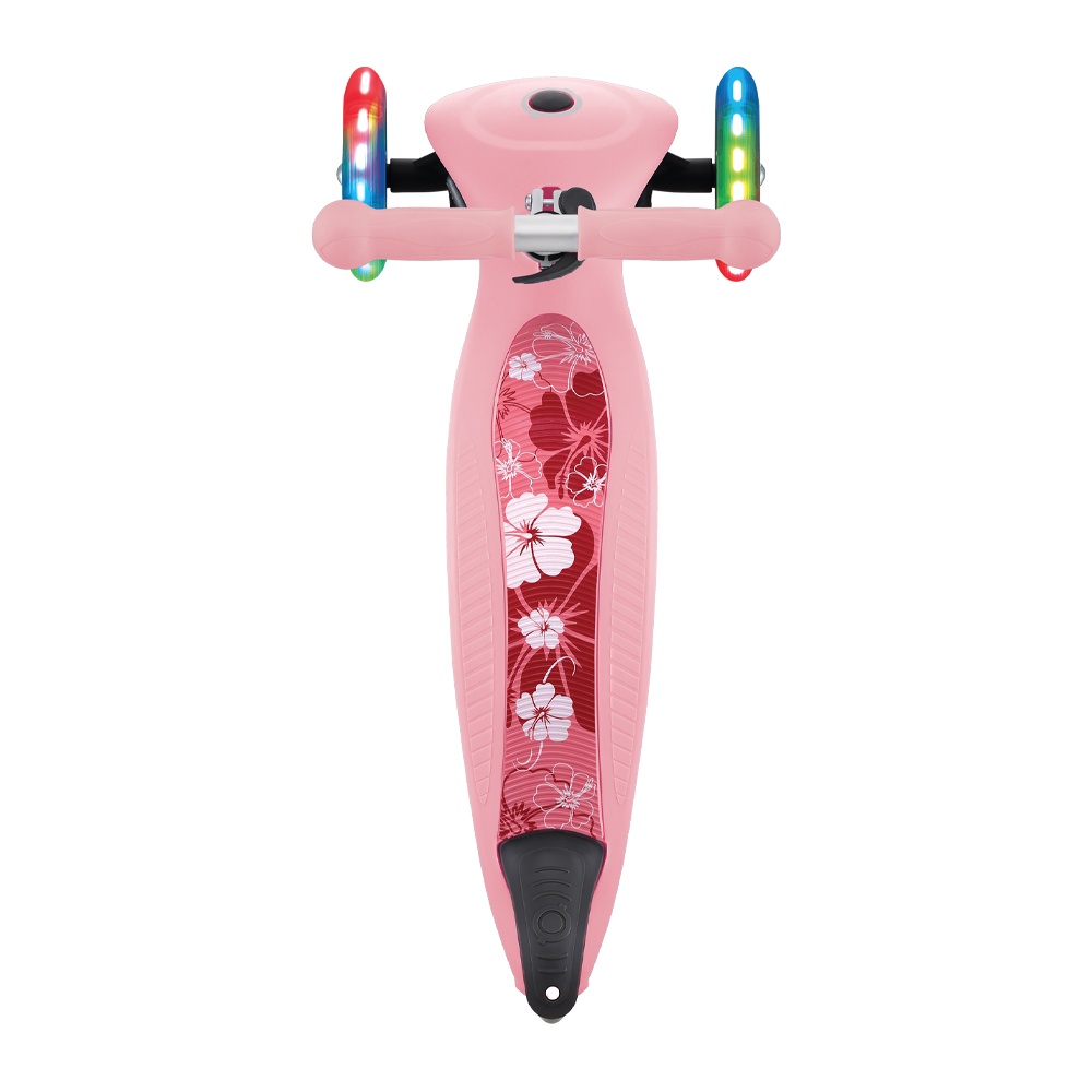 Xe Trượt Scooter 3 Bánh Gấp Gọn Có Bánh Xe Phát Sáng Globber Junior Fantasy Cho Bé Từ 2- 6 Tuổi -Hồng Pastel Có Hoạ Tiết