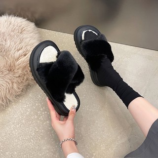 Dép lê lông đế dày mẫu mới thu đông