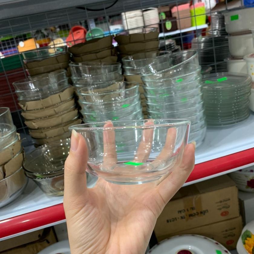 Chén cơm thủy tinh bộ 10 cái cao cấp, chất thủy tinh cao cấp tinh khiết sáng đẹp hàng