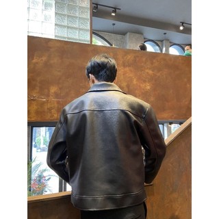 BOMBER CROPPED LEATHER JACKET BCJ01