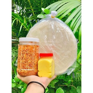 Set 600 gr bánh tráng phơi sương hành phi tép bơ béo
